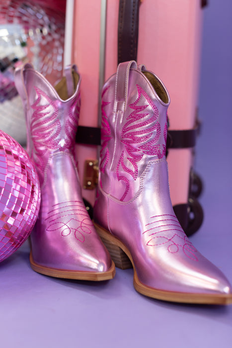 Zen Pink Cowboy Boots