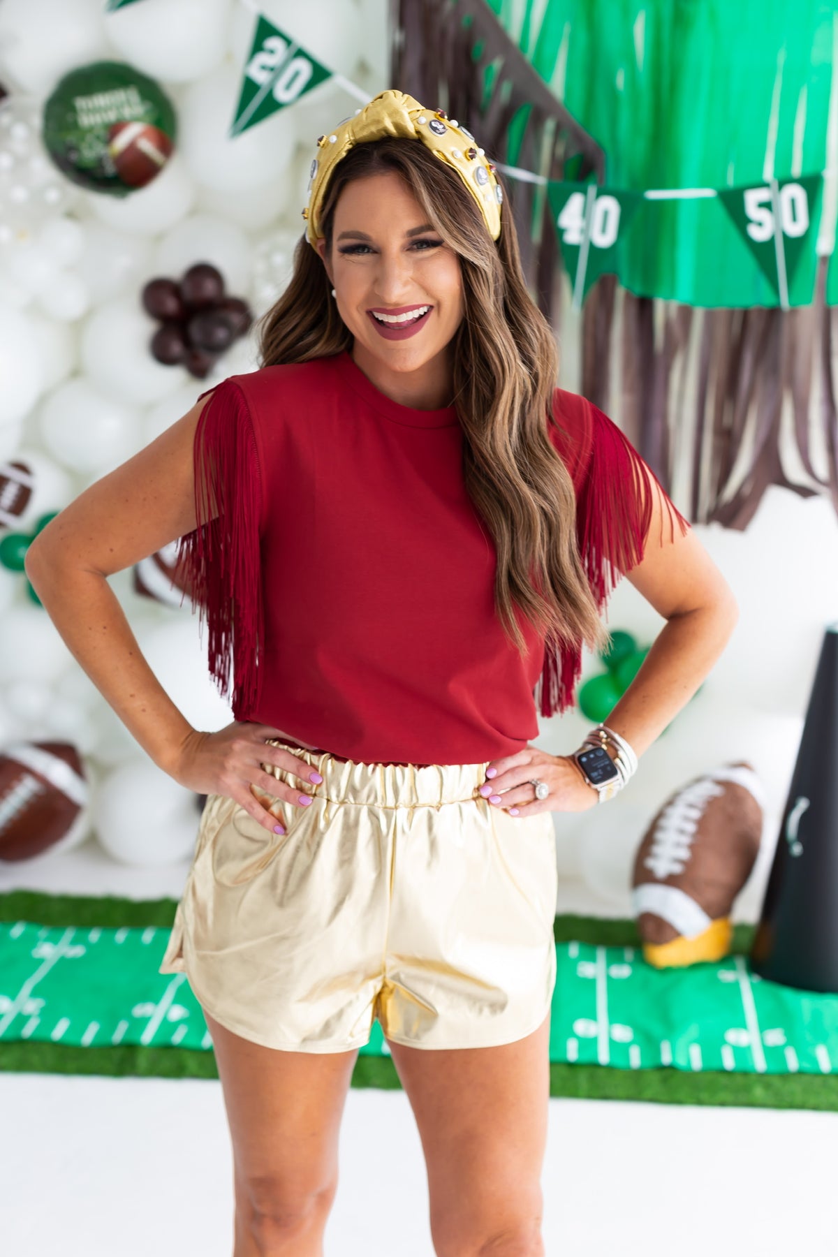 Stadium Shimmy Fringe Top Shop Dandy Boutique