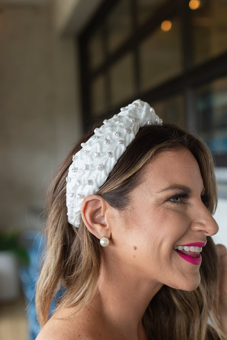 White Pearl Headband– Shop Dandy Boutique